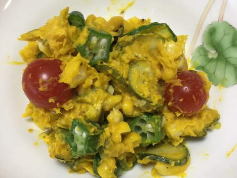 かぼちゃと夏野菜のサラダ レシピ 作り方 By あーるいーあい0153 楽天レシピ かぼちゃと夏野菜のサラダ レシピ 作り方 By あーるいーあい0153 楽天レシピ
